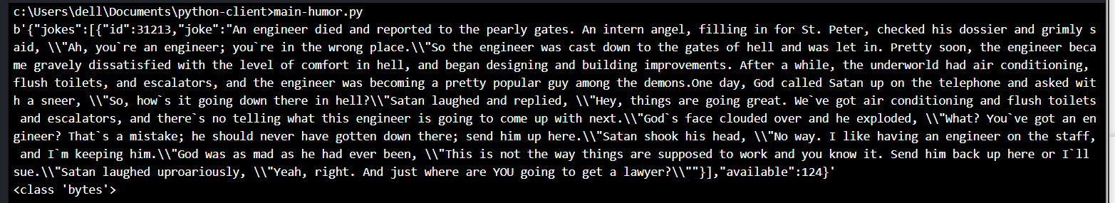 Humor API Python Tutorial